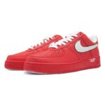 [Custom Female style pure Melody Crimson Flame]  Air Force 1 Skateboard Shoes Women's Low-Top Red/Gray - Image 3