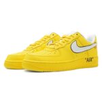 [Custom Women's pure and mellow citron]  Air Force 1 Skateboard Shoes Women's Low-Top Yellow/Gray - Image 3