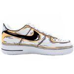 [Custom Female 2D yellow style]  Air Force 1 Skateboarding Shoes Women's - Image 2