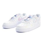 [Custom Pink and blue Nebula]  Air Force 1 Skateboarding Shoes Women's - Image 3