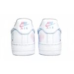 [Custom Crayon Pink and Blue Heartwarming Little Rabbit -  Air Force 1 Skateboarding Shoes Women's - Image 4
