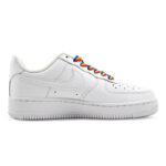 [Custom Women's Montrion QD]  Air Force 1 Skateboarding Shoes Women's Low-top White/Red/Blue/Yellow - Image 2