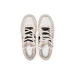 [Custom Women's coffee bright orange]  Air Force 1 Skateboard Shoes Women's Low-Top Beige - Image 4