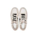 [Custom The women's coffee is bright yellow]  Air Force 1 Skateboard Shoes Women's Low-Top Beige/Yellow - Image 4