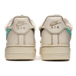 [Custom Women's coffee Tiffany]  Air Force 1 Skateboard Shoes Women's Low-Top Beige/Green - Image 5