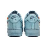 [Custom Abstract painting for women in light blue]  Air Force 1 Skateboarding Shoes Women's Low-top Light Blue - Image 4