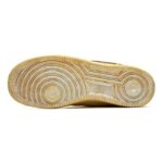 [Custom Women's striped coffee]  Air Force 1 Skateboarding Shoes Women's Low-top Beige - Image 5