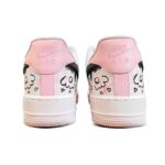 [Custom Sweetheart Chocolate]  Air Force 1 Skateboarding Shoes Women's Low-top Black/powder - Image 5