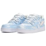 [Custom Women's scratch-off card with a cross in white and blue]  Air Force 1 Skateboarding Shoes Women's - Image 3