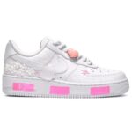 [Custom Women's cross-shaped heart-shaped white powder]  Air Force 1 Skateboarding Shoes Women's - Image 2