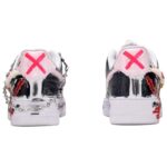[Custom The female bad rabbit]  Air Force 1 Skateboard Shoes Women's Low-Top Red/Black - Image 5