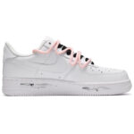 [Custom The female angry cat is in black, white and grey]  Air Force 1 Skateboarding Shoes Women's Low-top Black/white/gray - Image 2