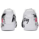 [Custom Female dark hero black and white pink]  Air Force 1 Skateboarding Shoes Women's Low-top Core Black / Cloud White / Team Shock Pink 2 - Image 4