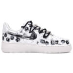 [Custom The Wild Spirit for women is black, white and grey]  Air Force 1 Skateboarding Shoes Women's Low-top Black/White/Gray - Image 3