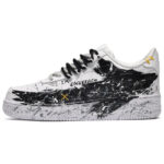 [Custom The female style has black and white arrows]  Air Force 1 Skateboarding Shoes Women's Low-top Black/white - Image 2