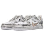 [Custom Grayish-white bones]  Air Force 1 Skateboarding Shoes Unisex - Image 3