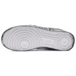 [Custom Female dragon spine black and white]  Air Force 1 Skateboarding Shoes Women's Low-top Black/White - Image 6