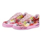 [Custom Women's artistic graffiti pink]  Air Force 1 Skateboarding Shoes Women's Low-top Pink - Image 4