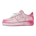 [Custom Women's lace-up girl K pink white]  Air Force 1 Skateboarding Shoes Women's - Image 2