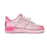 [Custom Women's lace-up girl K pink white]  Air Force 1 Skateboarding Shoes Women's - Image 3