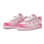 [Custom Women's lace-up girl K pink white]  Air Force 1 Skateboarding Shoes Women's - Image 4