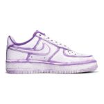 [Custom Women's passion flower K purple white]  Air Force 1 Skateboarding Shoes Women's - Image 3