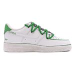 [Custom Female KENS are white and green]  Air Force 1 Skateboarding Shoes Women's Low-top White/green - Image 3