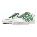 [Custom Female KENS are white and green]  Air Force 1 Skateboarding Shoes Women's Low-top White/green - Image 4