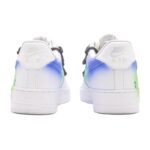 [Custom Female fluid art graffiti in blue and green pink]  Air Force 1 Skateboarding Shoes Women's Low-top Blue/green/pink - Image 5