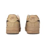 [Custom Women's heart-shaped waffle beige white and brown]  Air Force 1 Skateboarding Shoes Women's Low-top Brown/brown/beige - Image 5