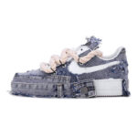 [Custom Women's denim cross]  Air Force 1 Skateboarding Shoes Women's - Image 2