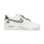 [Custom limited edition white and brown]  Air Force 1 Skateboarding Shoes Unisex - Image 3
