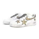 [Custom limited edition white and brown]  Air Force 1 Skateboarding Shoes Unisex - Image 4