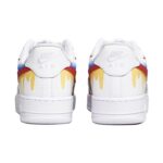 [Custom Women's street graffiti in red, yellow and blue]  Air Force 1 Skateboarding Shoes Women's Low-top White/Red/Yellow/Blue - Image 4