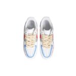 [Custom Women's street graffiti in red, yellow and blue]  Air Force 1 Skateboarding Shoes Women's Low-top White/Red/Yellow/Blue - Image 5