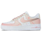 [Custom The heart-fluttering rose is pink and white]  Air Force 1 Skateboarding Shoes Women's - Image 2