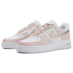 [Custom The heart-fluttering rose is pink and white]  Air Force 1 Skateboarding Shoes Women's - Image 4