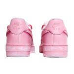 [Custom Pink Smudge ]  Air Force 1 Skateboarding Shoes Women's Low-top Pink, White - Image 5