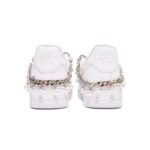 [Custom Christmas blue diamond-shaped pearl women's edition]  Air Force 1 Skateboarding Shoes Women's - Image 6
