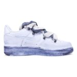 [Custom A female six-pointed star]  Air Force 1 Skateboarding Shoes Unisex Low-top Gray - Image 4