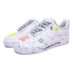 [Custom Artistic painting of small daisies for women]  Air Force 1 Skateboarding Shoes Women's Low-top Multicolor - Image 3