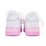 [Custom Women's heart-shaped escape sneakers]  Air Force 1 Skateboarding Shoes Women's Low-top Pink/white - Image 5