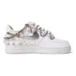 [Custom Women's denim patch is white and blue]  Air Force 1 Skateboarding Shoes Women's - Image 2