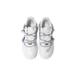 [Custom Women's denim patch is white and blue]  Air Force 1 Skateboarding Shoes Women's - Image 4