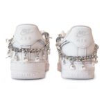 [Custom Women's denim patch is white and blue]  Air Force 1 Skateboarding Shoes Women's - Image 5