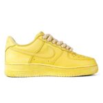 [Custom Women's low-top dyed yellow QD]  Air Force 1 Skateboarding Shoes Women's - Image 4