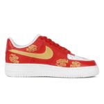 [Custom Women's low-top Xiangyun wedding shoes in red gold]  Air Force 1 Skateboarding Shoes Women's - Image 3