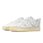 [Custom Female plaster hand] painted oxidized off-white]  Air Force 1 Skateboarding Shoes Women's - Image 3