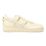 [Custom Women's dyed aged chain yellow]  Air Force 1 Skateboarding Shoes Women's Low-top Yellow - Image 2