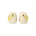 [Custom Women's dyed aged chain yellow]  Air Force 1 Skateboarding Shoes Women's Low-top Yellow - Image 3